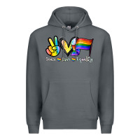 Rock Peace love equality Premium Hoodie - NancyCooperArtShop