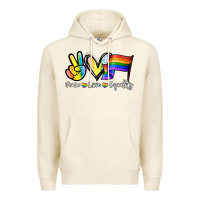 Tofu Peace love equality Premium Hoodie - NancyCooperArtShop
