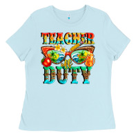 Baby Blue teacher off duty Ladies Tee - texasbilliewilder
