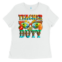 White teacher off duty Ladies Tee - texasbilliewilder