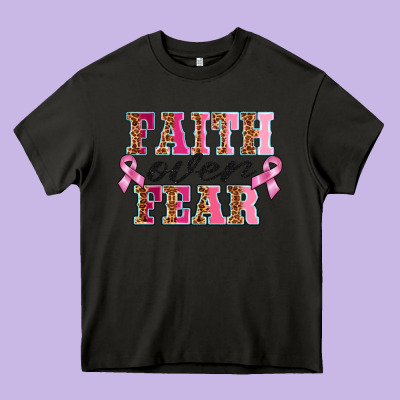 Faıth Over Fear Heavy Core Tee Designed By Barkaloodesign