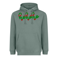 Sage Christmas Ho Ho Ho Heavyweight Hoodie - Bettercallsaul