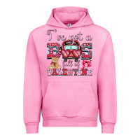 Fuchsia Pink i've got a bus full of valentine Urban Hoodie - OliviaCreatesArt