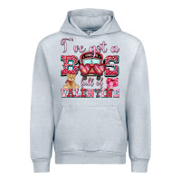 Heather Grey i've got a bus full of valentine Urban Hoodie - OliviaCreatesArt