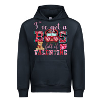 Navy i've got a bus full of valentine Urban Hoodie - OliviaCreatesArt