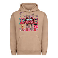 Pigment Burro i've got a bus full of valentine Urban Hoodie - OliviaCreatesArt