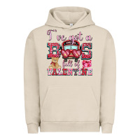 Pigment French Oak i've got a bus full of valentine Urban Hoodie - OliviaCreatesArt