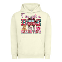 Pigment Pistachio i've got a bus full of valentine Urban Hoodie - OliviaCreatesArt