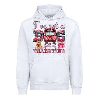 White i've got a bus full of valentine Urban Hoodie - OliviaCreatesArt