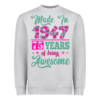 Heather Grey made in 1947, 75 years of being awesome kopya Heavyweight Sweatshirt - Jasminsmagicworld