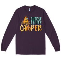 Plum cutest little camper Long Sleeve Tee - MaliasSmallBusiness