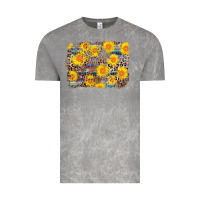 Cloud Rock aztec sunflower leopard background Vintage Tee - AdoDesignShop