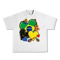 Lunar Rock brazil hearts Urban Heavy Tee - NancyCooperArtShop