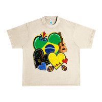Sandshell brazil hearts Urban Heavy Tee - NancyCooperArtShop