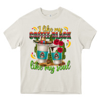 I Like My Coffee Black Like My Soul Heavy Core Tee | Teevron