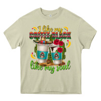 Mossy I Like My Coffee Black Like My Soul Heavy Core Tee - texasbilliewilder