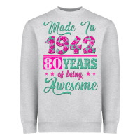 Heather Grey made in 1942, 80 years of being awesome kopya Heavyweight Sweatshirt - Jasminsmagicworld