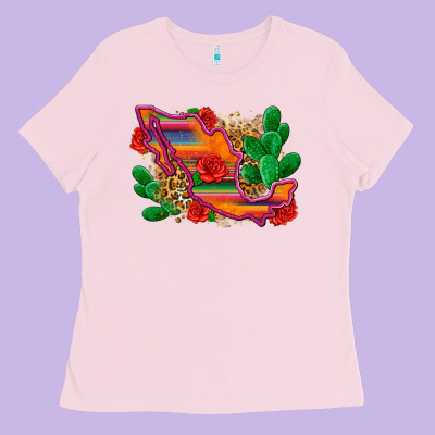 Mexico Map Ladies Tee Designed By Zillion Design Studio