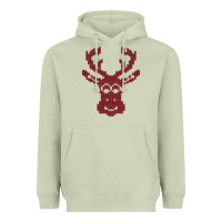 Matcha Christmas Deer Ugly Heavyweight Hoodie - Bettercallsaul