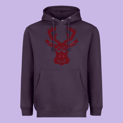 Christmas Deer Ugly Heavyweight Hoodie Designed By Bettercallsaul