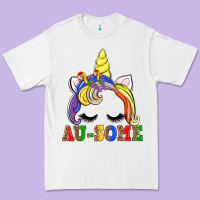Autism Au Some  Unicorn Premium Tee Designed By Adodesignshop