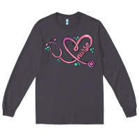 Smoke nurse heart Long Sleeve Tee - MaliasSmallBusiness