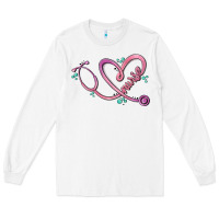 White nurse heart Long Sleeve Tee - MaliasSmallBusiness