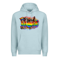 Blue Mist Proud Mom leopard Premium Hoodie - NancyCooperArtShop