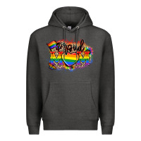 Charcoal Heather Proud Mom leopard Premium Hoodie - NancyCooperArtShop