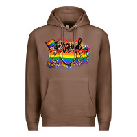 Chestnut Proud Mom leopard Premium Hoodie - NancyCooperArtShop