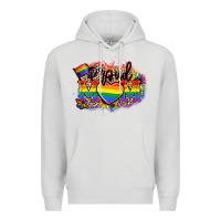 Dove Grey Proud Mom leopard Premium Hoodie - NancyCooperArtShop