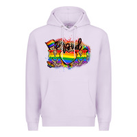 Lilac Proud Mom leopard Premium Hoodie - NancyCooperArtShop