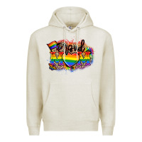 Oatmeal Heather Proud Mom leopard Premium Hoodie - NancyCooperArtShop