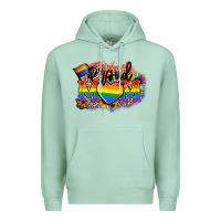 Seafoam Proud Mom leopard Premium Hoodie - NancyCooperArtShop