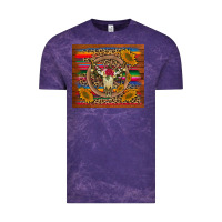 Cloud Purple serape sunflowers bull skull background Vintage Tee - Artiststas