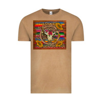 Vintage Camel serape sunflowers bull skull background Vintage Tee - Artiststas