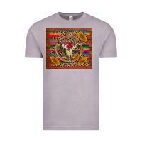 Vintage Zinc serape sunflowers bull skull background Vintage Tee - Artiststas