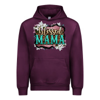 Mauve Wine blessed mama Urban Hoodie - OliviaCreatesArt