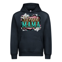 Navy blessed mama Urban Hoodie - OliviaCreatesArt