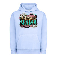 Pigment Grape Ice blessed mama Urban Hoodie - OliviaCreatesArt