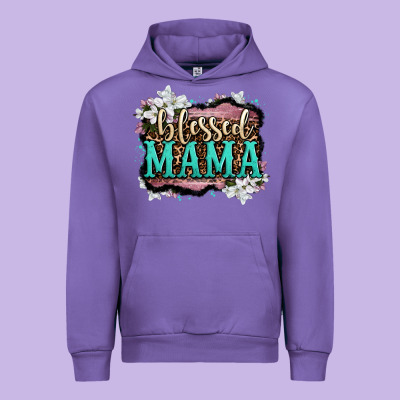 Blessed Mama Urban Hoodie Designed By Oliviacreatesart
