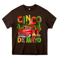 Chocolate Brown cinco de mayo truck Heavy Core Tee - Zillion Design Studio