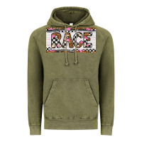 Vintage Olive race license plate Vintage Hoodie - Artiststas