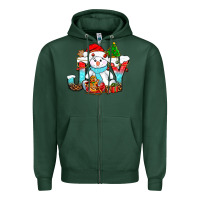 Sports Green joy christmas with snowman bbs Zipper Hoodie - BundleAndBundleShop