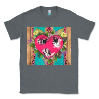 Charcoal Heather v.d cow and heart Classic Tee - AdoDesignShop