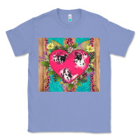 Colony Blue v.d cow and heart Classic Tee - AdoDesignShop