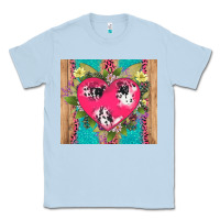 Dusty Blue v.d cow and heart Classic Tee - AdoDesignShop