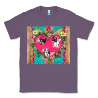Lavender v.d cow and heart Classic Tee - AdoDesignShop