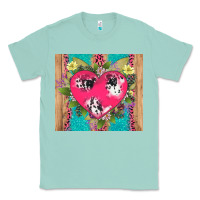 Seafoam v.d cow and heart Classic Tee - AdoDesignShop