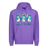 Purple snowman hello winter Premium Hoodie - JahusDesignShop